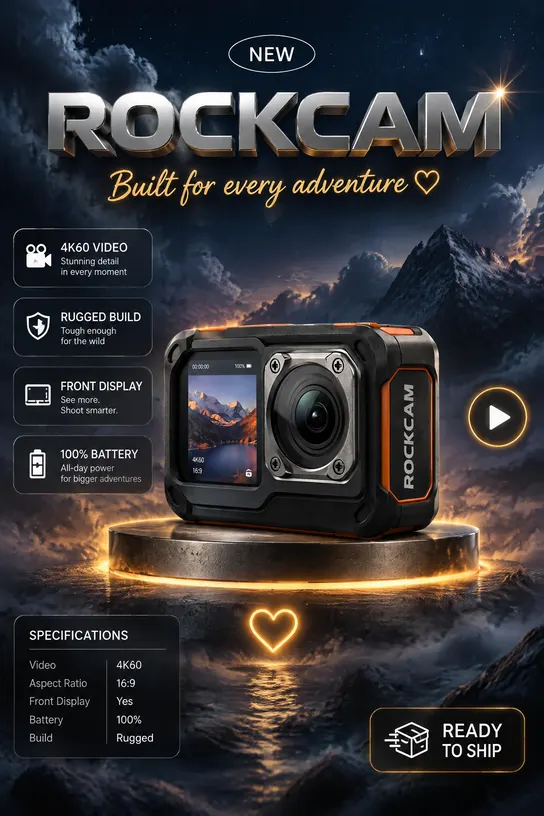 An e-commerce ad image made with Wemio Marketing Studio